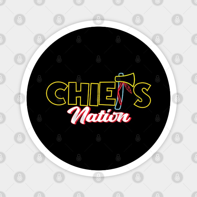 Chiefs Nation Magnet by Zivanya's art